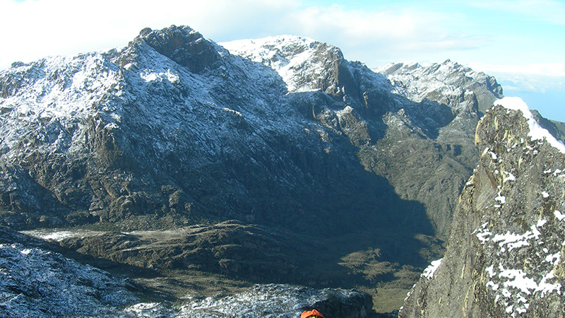 Eine Szene von der Expedition „Rwenzori-Trekking