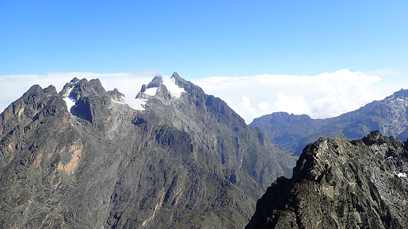 Eine Szene von der Expedition „Rwenzori-Trekking