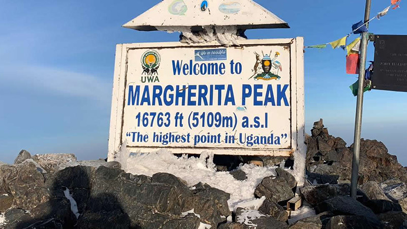 Eine Szene von der Expedition „Rwenzori-Trekking